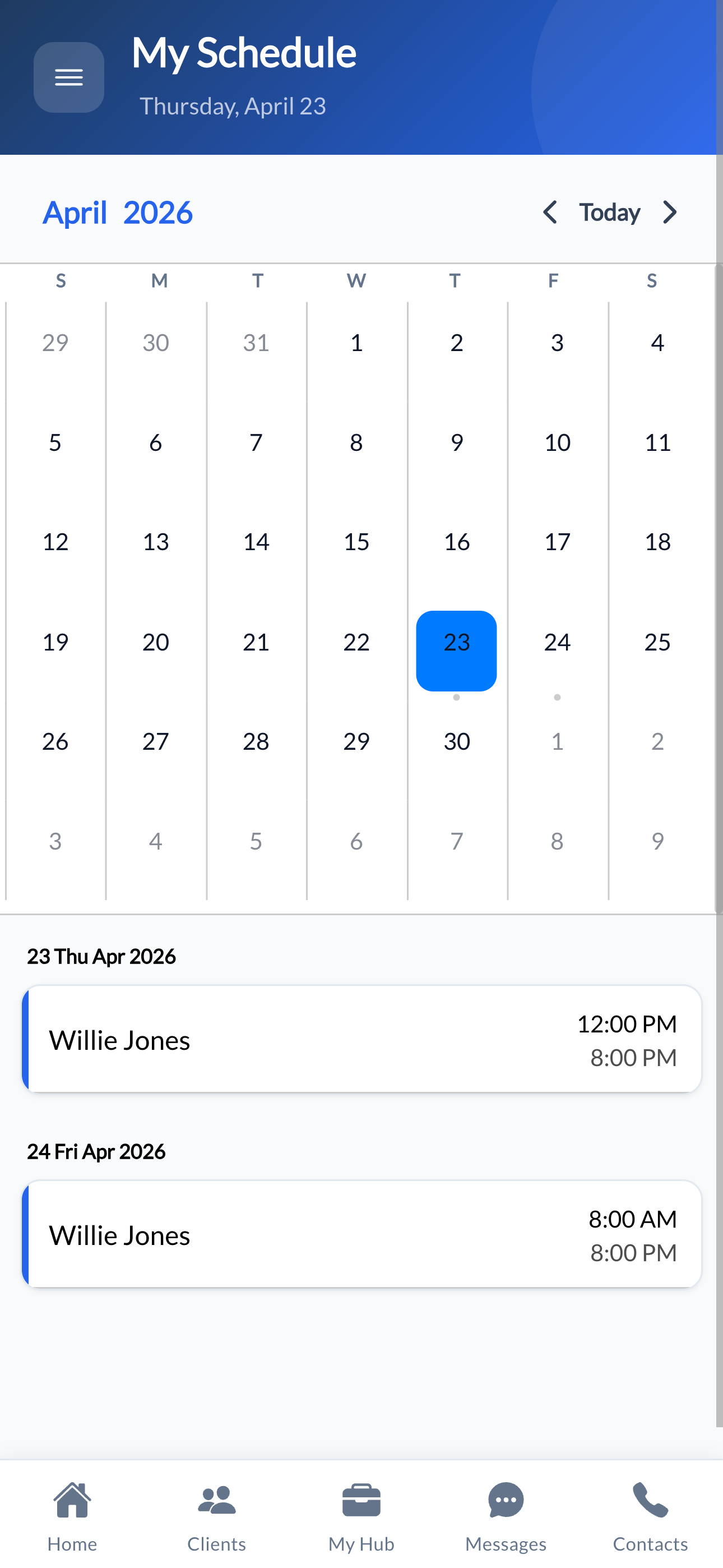 Cura OS Start Your Shift — screen 2